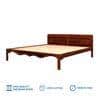 Isabella Solid Wood King Size Non Storage Bed In Honey Oak Finish