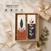 The Castle Decor Modern Boho Botanical Wall Art Set of 2 Design 1 12x18 Inch