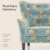 Frida 2 Seater Fabric Loveseat In Dusty Teal Floral Colour