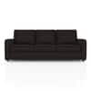 Apollo Compact 3 Seater  Fabric Sofa In Deep Brown Velvet Colour
