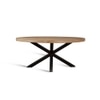 Xerone Solid Wood 6 Seater Dining Table in Limewash Finish