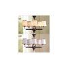 Hartland 5 Light Metal and Wood Fusion Chandelier