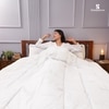 Reversible Comforter White and Grey -Queen Size