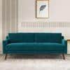Reiti Velvet 3 Seater Sofa Teal in Blue Colour
