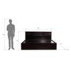 Adrasteia Solid Wood King Size Drawer Storage Bed In Melamine Finish