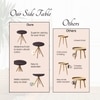 Harmony Mango Wood Side Table in Black Colour