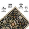 Luxe Home Polyester Twilight Floral Carpet – (4x6 Feet, Multicolor, TPR)