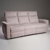Canyon Three Seater Manual Fabric Recliner in Greige Beige Colour