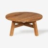 Ava Indonesian Teak Outdoor Table In Light Brown Finish