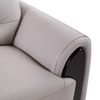 Radiance 3 Seater Leather Sole in Light Grey Colour