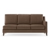 Abbey Sectional Sofa (Colour : Mocha, Cushion : Hard, Seater : Left Aligned 3 Seater + Left Aligned Chaise)