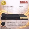 Usha Shriram Folding 4 Seater Double Foam Fold Out Sofa Cum Bed in Dark Grey Colour