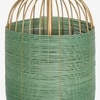 Henka Green Handcrafted Hanging Lamp Tall