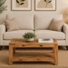 Scout Rectangular Solid Wood Coffee Table In Walnut Finish
