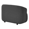 Morgen Boucle Fabric 1 Seater Sofa In  Dark Grey