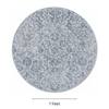 Neulooms Handloom Knotted Reversible Flatweave Round Rug Blue or Ivory 7ft