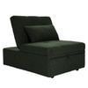 Evenie 1 Seater Pull Out Sofa cum Bed  in Olive Green Colour