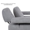 Barret 4 Seater Fabric Sofa in Grey Ice Colour