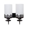 Eliante Modern Wall Lights Mild Steel & Glass Material Chrome, Brown & White Finish