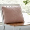 Flora Blush Pink Cotton Knitted Cushion Cover 18X18 Inches