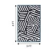 Jaipur Rugs Soft Tiger Pictorial Wool Polyester Dhurrie Rug White 6x9 ft In Ebony and Undyed White