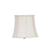Blaze Off White Fabric Floor Lamp with Steel Steel Base