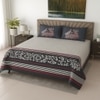 Multicolor Floral 400 TC Cotton Flat Super King Size Bedsheet With 2 Pilllow Covers From Threads