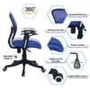 Aaeroa Low Back Ergonomic Chair in Black Colour