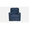 Spino Leatherette One Seater Manual Recliner in Blue Colour