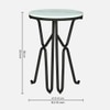 Bamba Metal Side Table in Black Colour