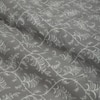 Light Grey Floral 180 TC Fitted 1 King  Bedsheet with 2 Pillow Covers