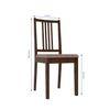 Monterey 4 Seater Dining Set with 4 Chairs (Rubberwood, Dark Cappuccino Finish)