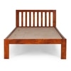 Orian Solid Wood Single Size Non Storage Bed In Honey Oak Finish