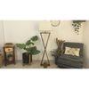 Infinity Beige Jute Floor Lamp with Beige Jute Base