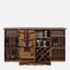Rangrez Sheesham Wood Bar Cabinet in Provincial Teak Finish