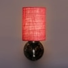 Devansh Metal Electric Wall Light in Antique Gold Colour with Pink Shade Count of 1 Light