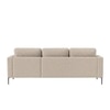 Modernelegance Wood Right Aligned 3-Seater With Upholstery Non Storage Sofa In White Colour