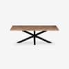 Avrelle Jewel Solid Wood 6 Seater Dining Table in Limewash Finish