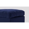 Seattle Ottoman Color in Navy Blue