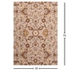 Presto Beige Traditional Hand Tufted Wool Carpet 5X7 Feet