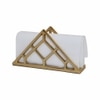 Metalsmith Metal Napkin Holder Gold Finish Tabletop Organizer
