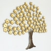 W-Sujal Abstract Metal Wall Decor in Gold Set of 1