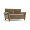 Oxford 2 Seater Fabric Sofa in Fawn Velvet Colour