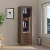 Hexa Engineered Wood Bookshelf Multipurpose Storage Rack in Flower Wenge Colour