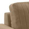 Granada Luxe 3 Seater Fabric Sofa in Fawn Velvet Colour