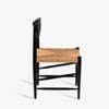 Saanra Solid Wood Dining Chair in Black Colour