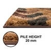 Luxe Home Super Soft Macau Zigzag Bath Mat(40x60 cm) - Pack of 1