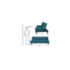 Palermo Click-Clack Sofa cum Bed in Green Colour