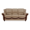 Blos 3 Seater Leatherette Sole in Mushroom Brown Colour