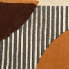 Presto Gold Geometric Hand Tufted Wool Carpet 6X9 Feet